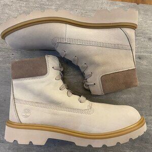 TIMBERLAND WOMEN'S ROWAN WAY 6 INCH LACE BOOT LIGHT TAUPE NUBUCK A42F8-E02